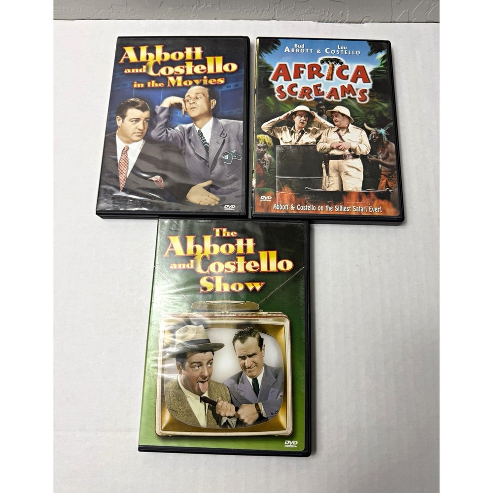 Abbott & Costello assorted lot of 3 DVDs, classic comedy films